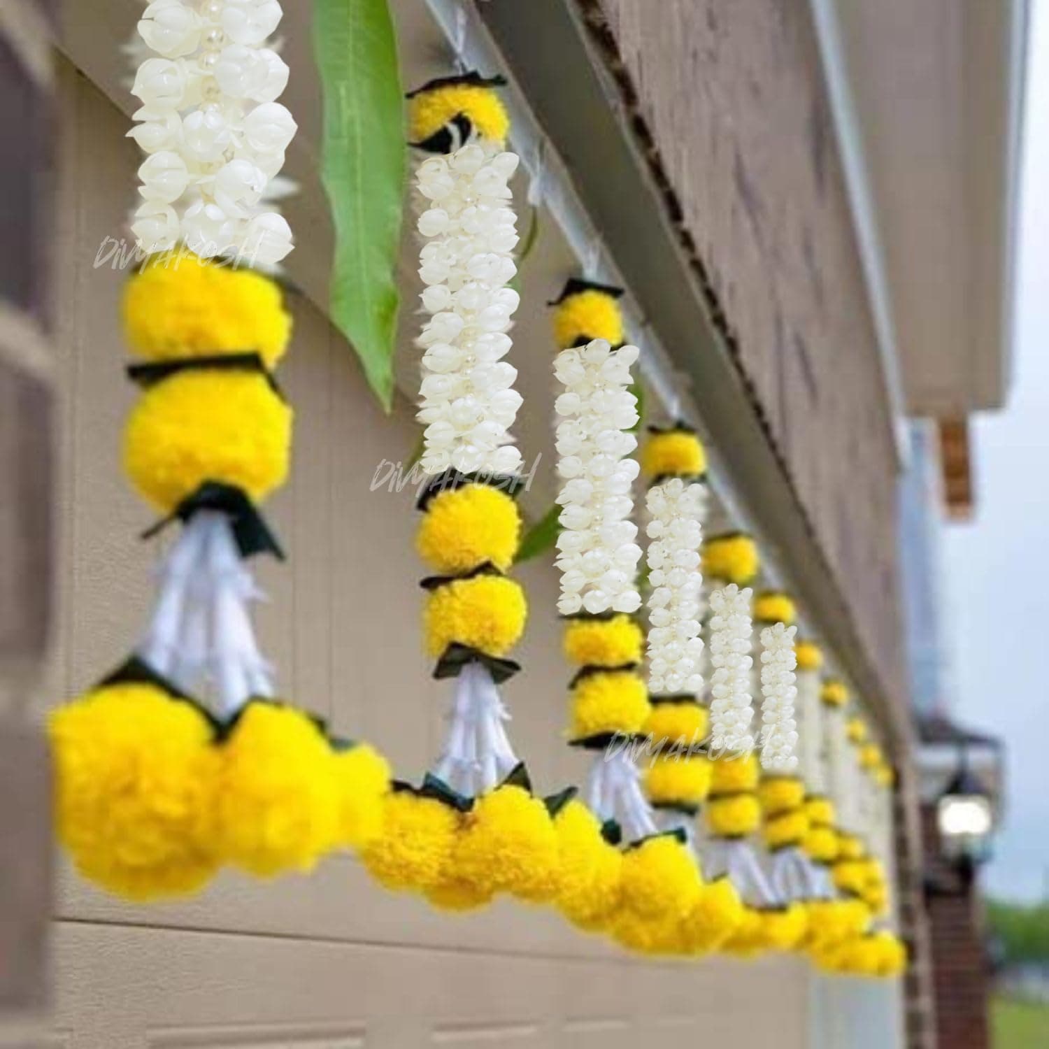 Handicraft Flowers Door Hanging Toran — 38 Inch