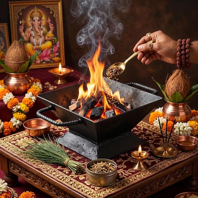 Traditional Hawan Kund for Daily Pooja
